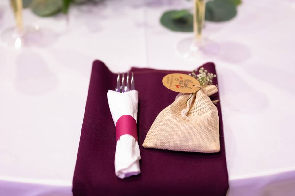 Flower pouch and cutlery design