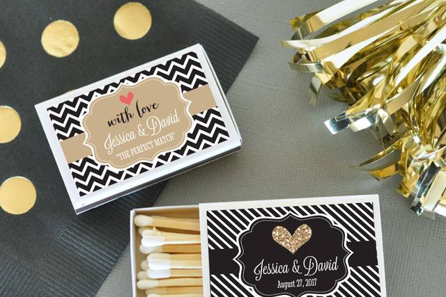 Personalized Wedding Matches http://www.littlethingsfavors.com/wemana.html