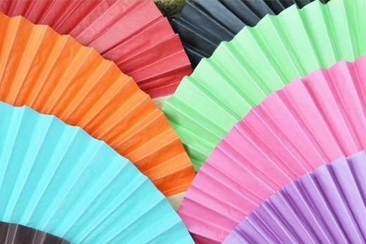 Paper Wedding Fans - Available in 9 Colors