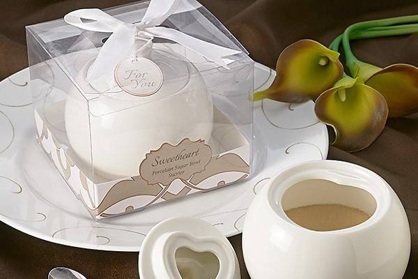 Sweetheart Porcelain Sugar Bowl Favors