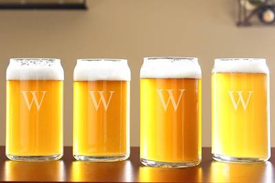 Personalized Craft Beer Can Glasses