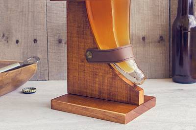 Personalized Viking Beer Horn With Stand