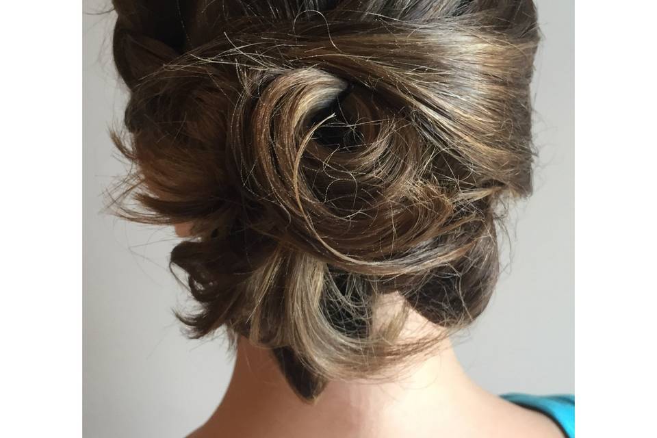 Romantic updo