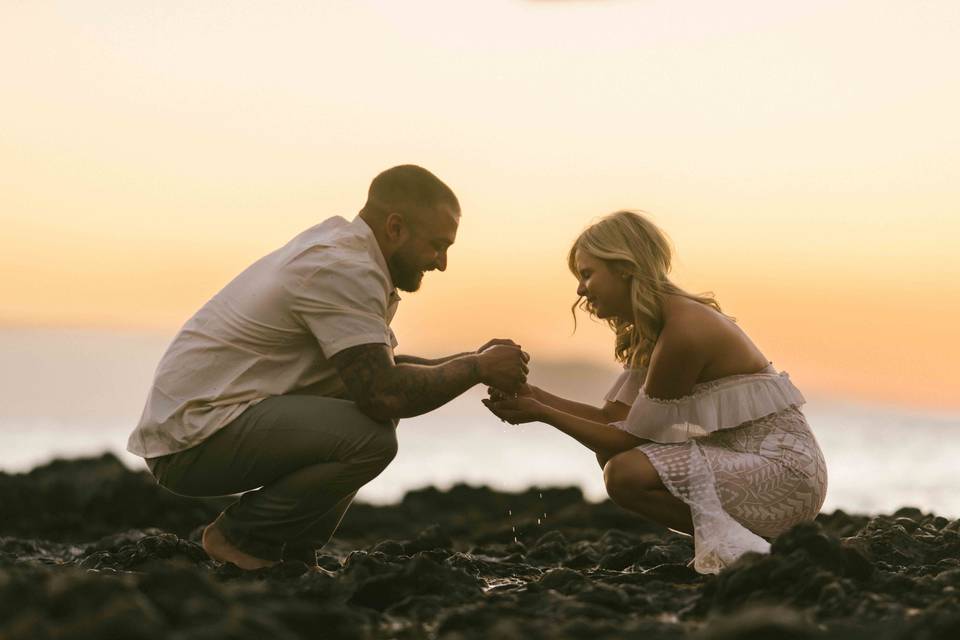 Engagement photo Maui