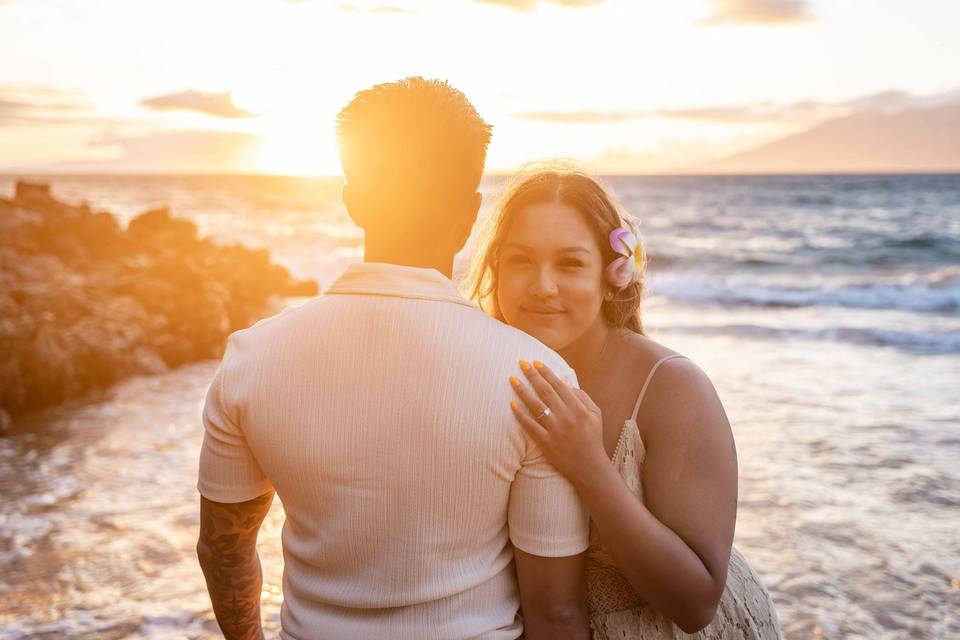 Wedding anniversary photo Maui