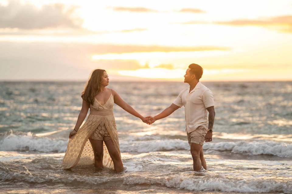 Wedding anniversary photo Maui