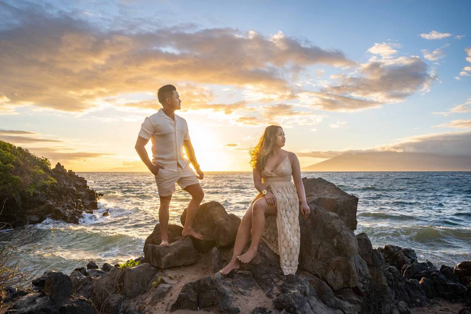 Wedding anniversary photo Maui
