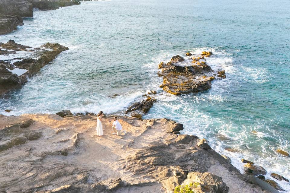 Proposal-engagement photo Maui
