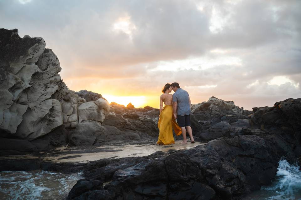 Wedding anniversary photo Maui