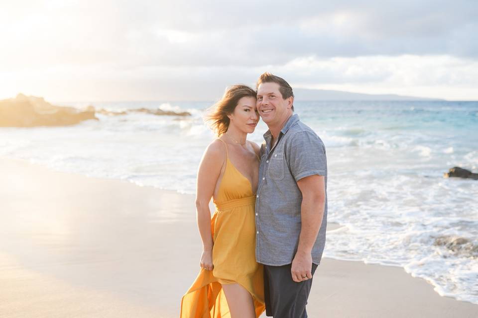Wedding anniversary photo Maui