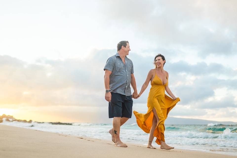 Wedding anniversary photo Maui