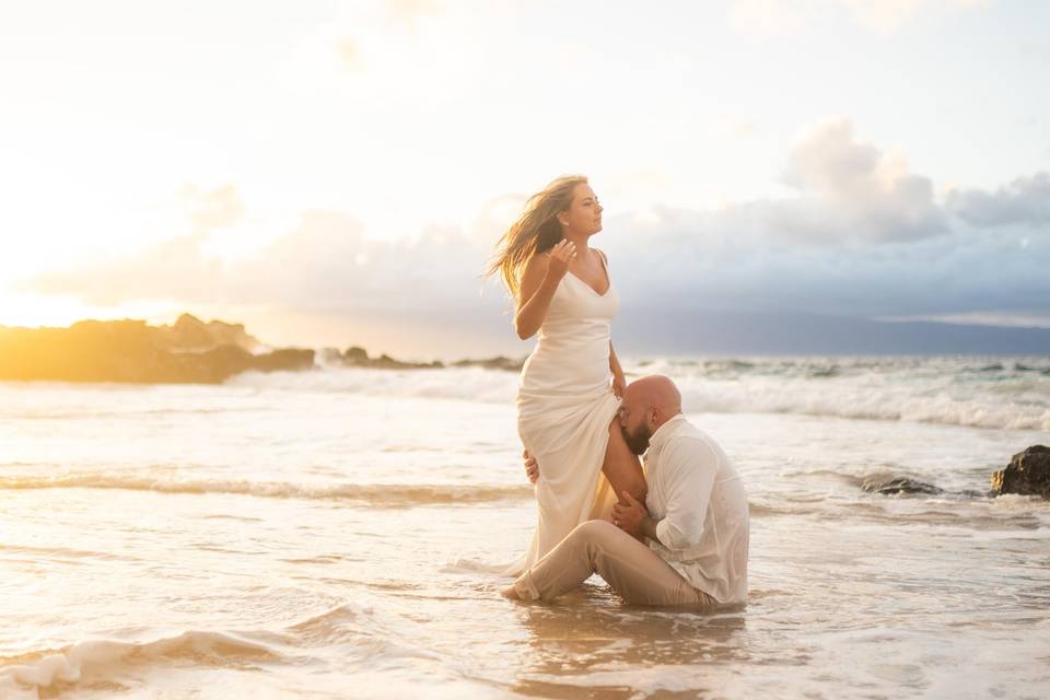 Wedding anniversary photo Maui