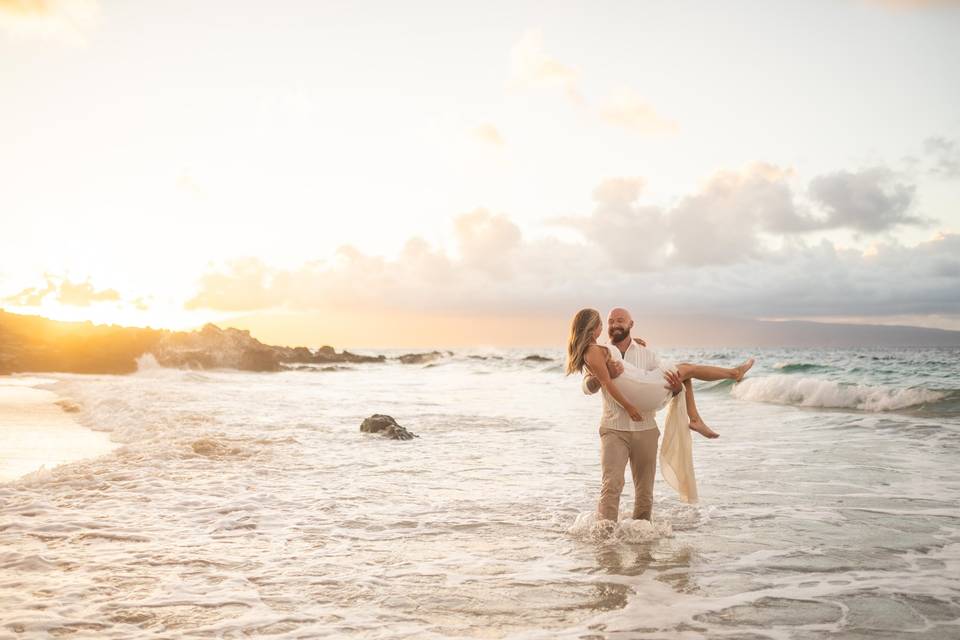 Wedding anniversary photo Maui