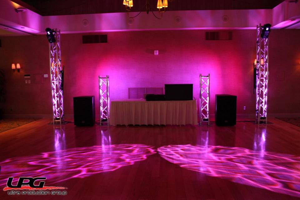 Our DJ setup utilized the best gear available for rock solid performance and great sound and look.
