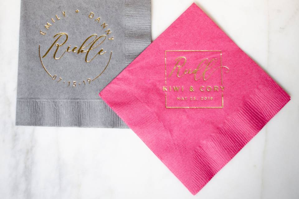 Foil Printed Napkins