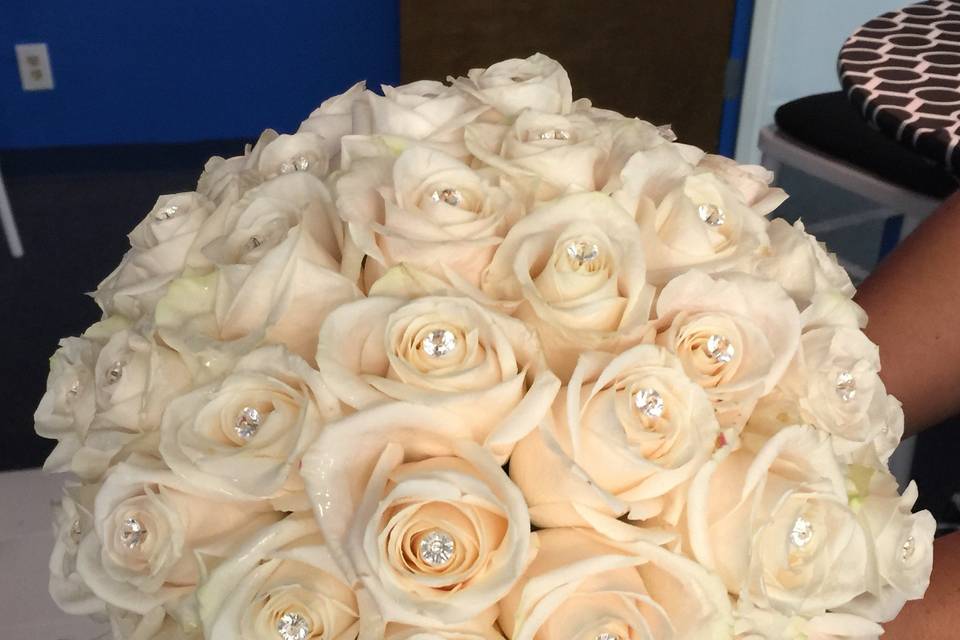 Big white roses