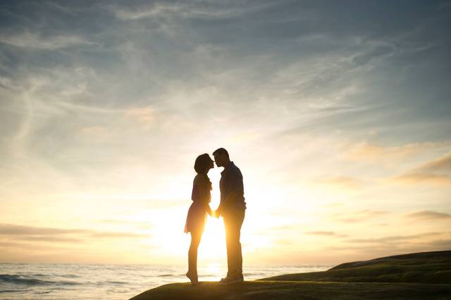 Couple in the sun