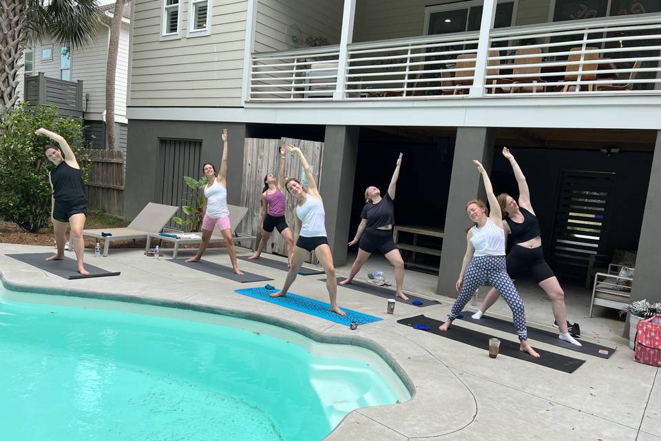 Bachelorette Weekend Yoga Foll