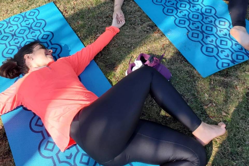 Bridal Yoga in the Park