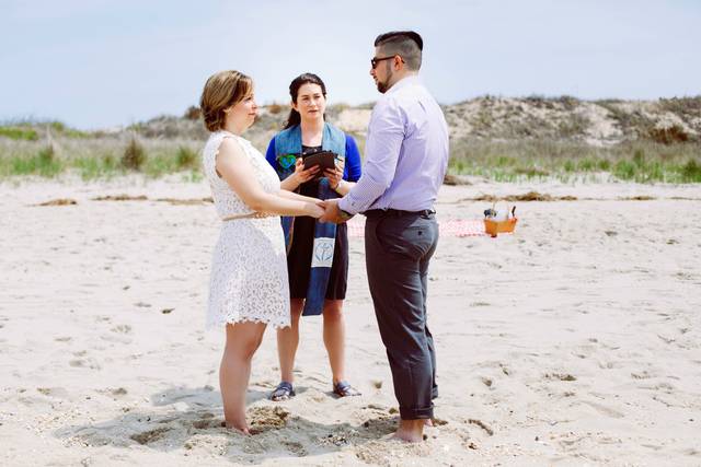 Vow renewal at the beach
