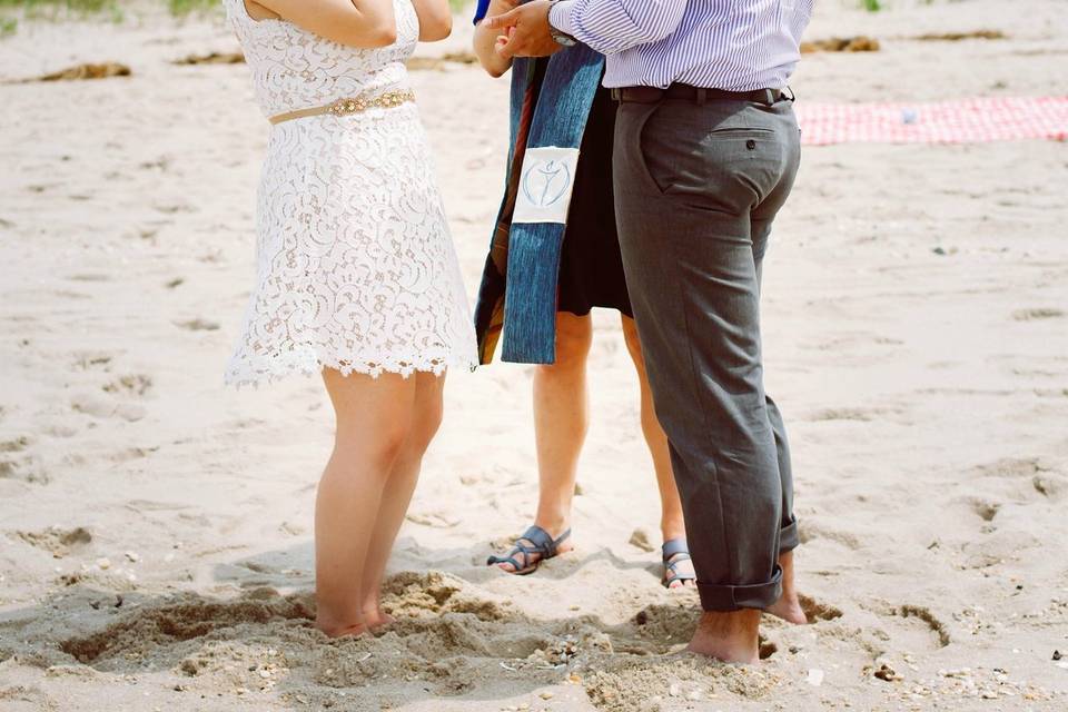 Emotions at the vow renewal