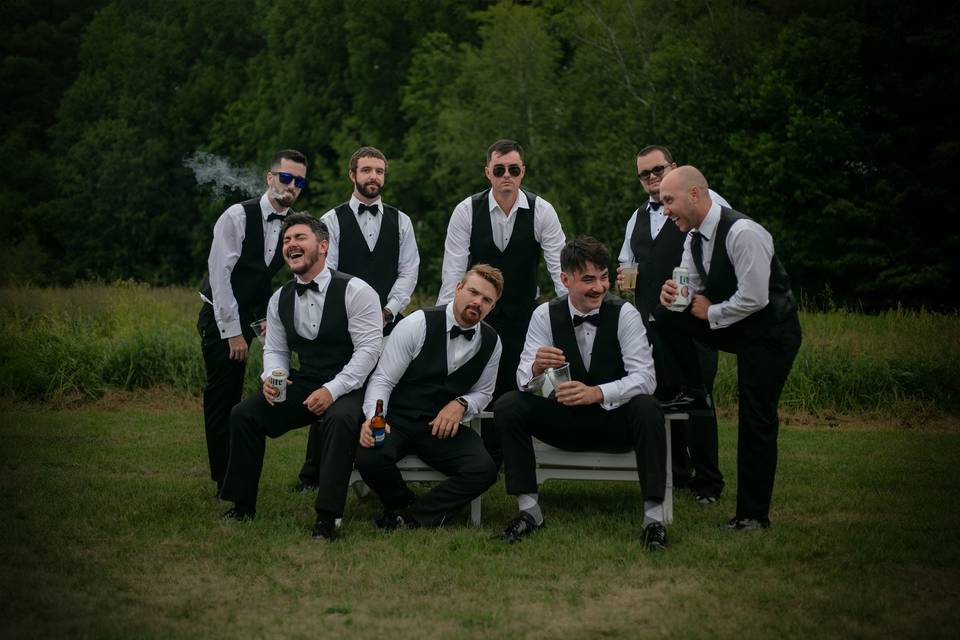 Groom with Groomsmen