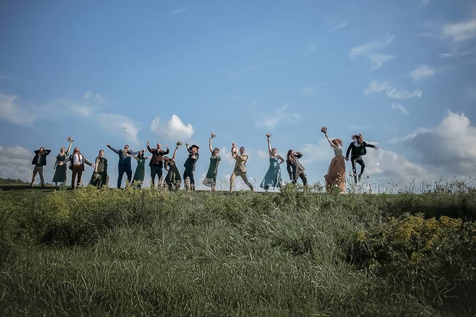 Candid Bridal Party