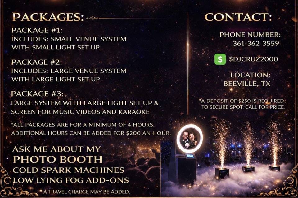 PHOTO BOOTH PACKAGES
