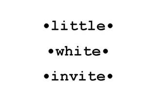 Little White Invite