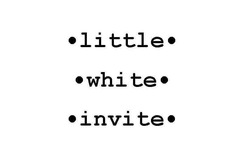 Little White Invite