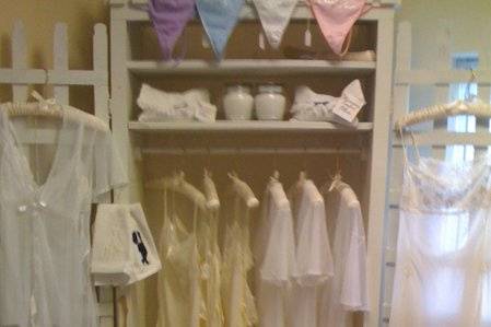 My lingerie department at Spring Lake Bridal