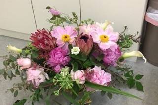 Pink flower arrangement