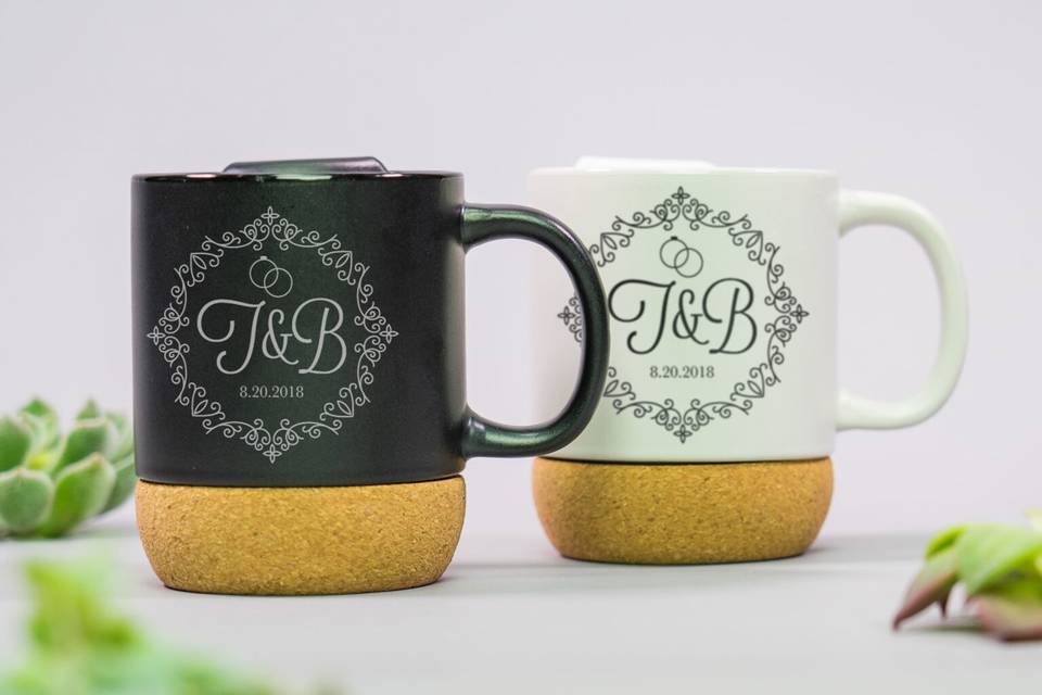 Black and white mugs