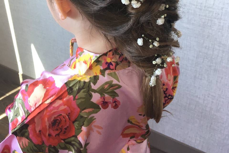 Twist braid flower girl