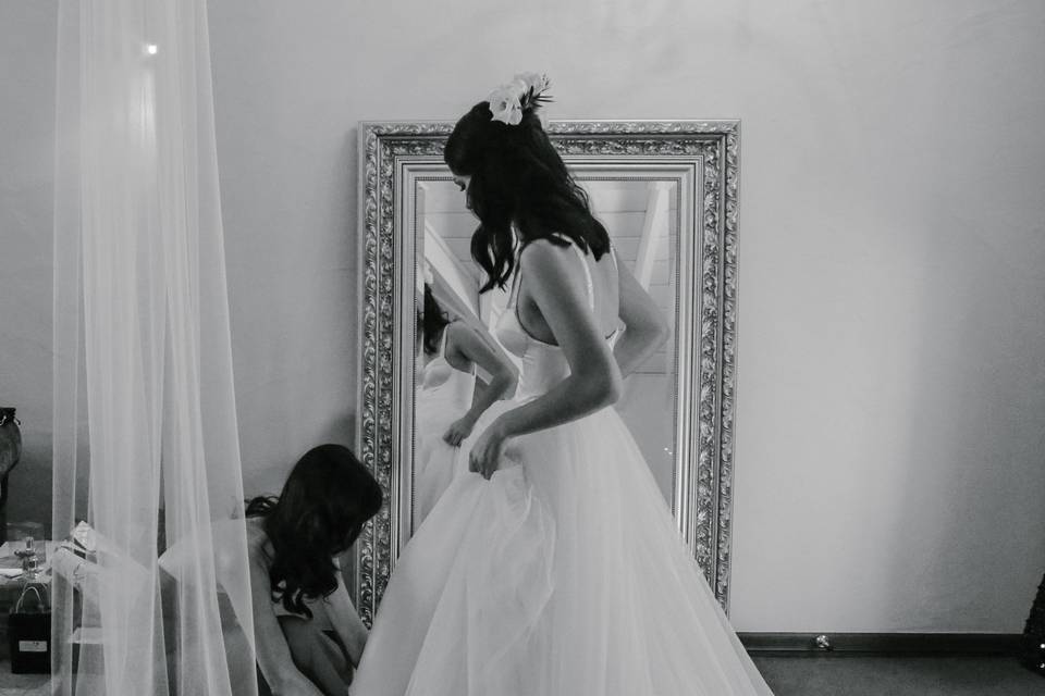 Bride Getting Ready