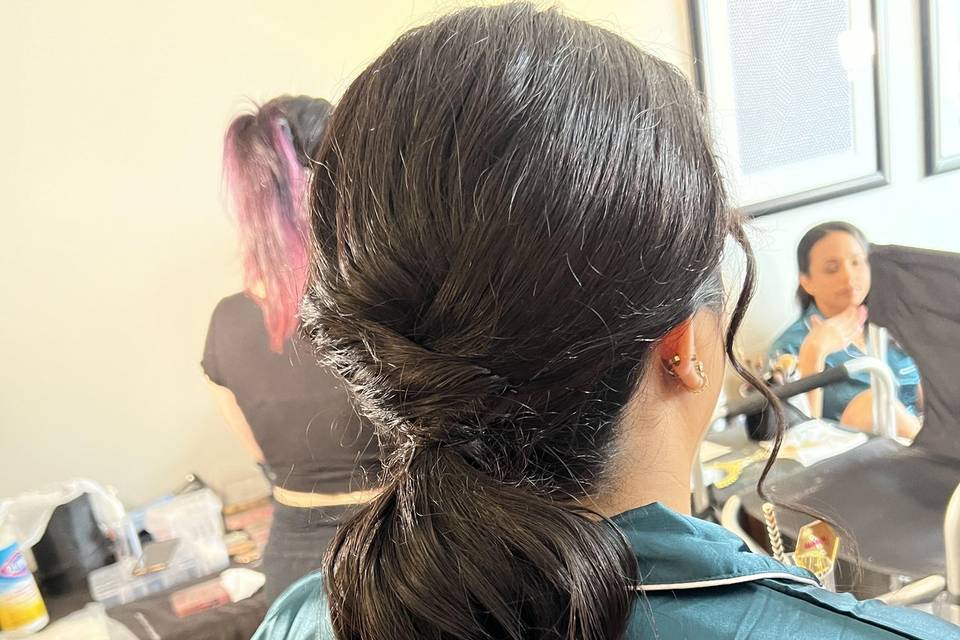 Bridesmaid hair
