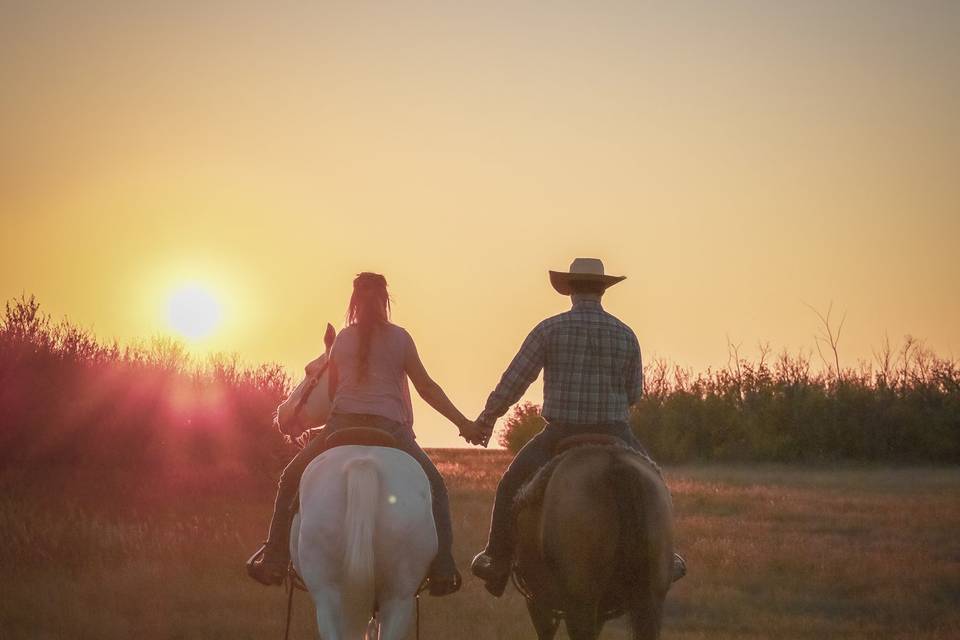 Ride off in to the sunset