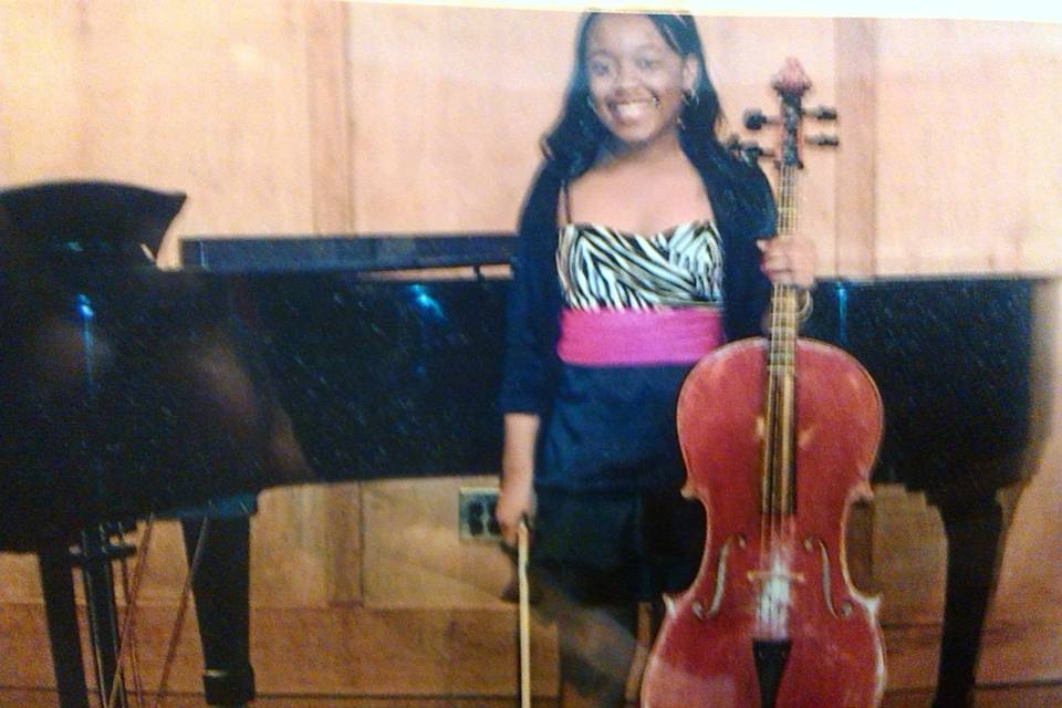 Whitney plays the cello.