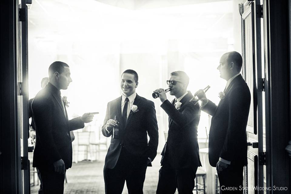 Groom and groomsmen