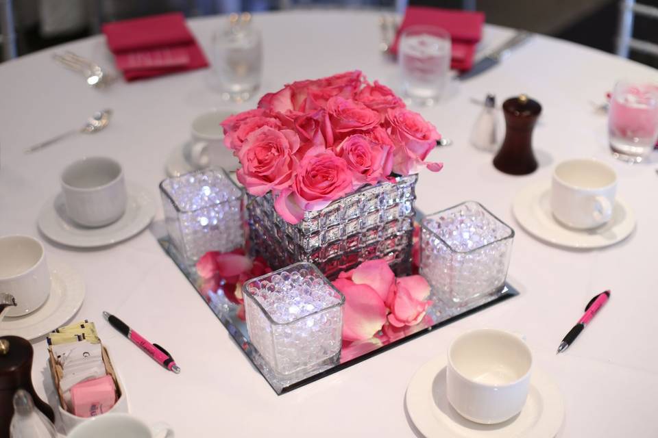 Wedding table centerpiece