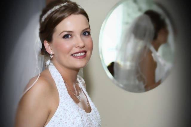 Bridal hair and makeup, photographed by bc photography