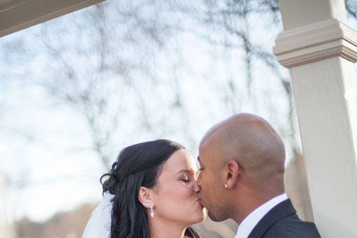 Couple and flowers