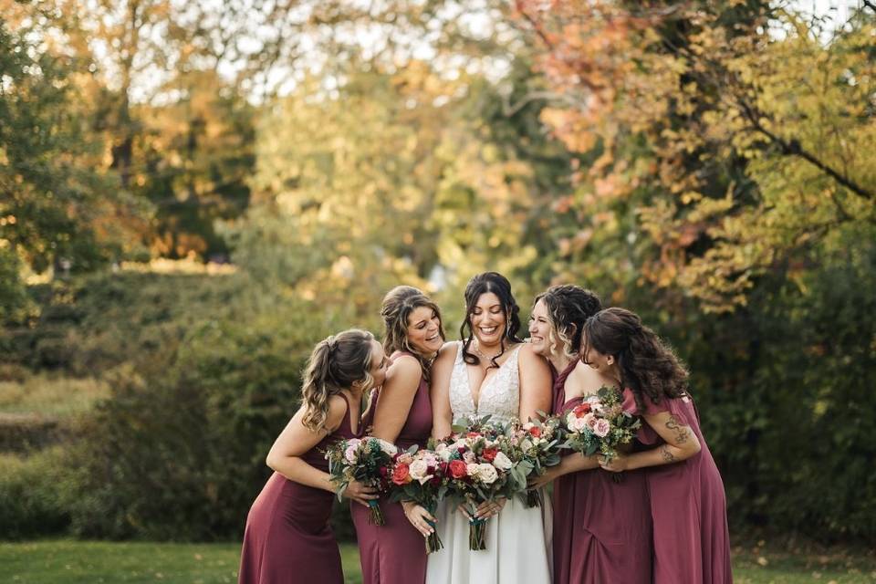 Bride with her Girls