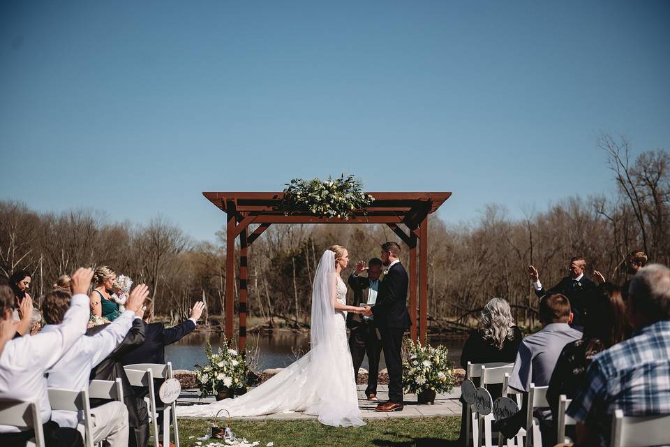 Ceremony at the pond