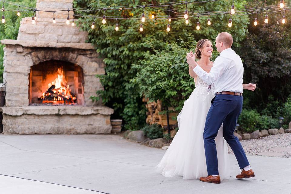1st dance by the fire