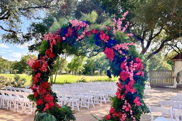 Arbor Patio Wedding