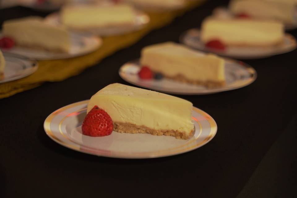 Cheesecake Topped With Berries