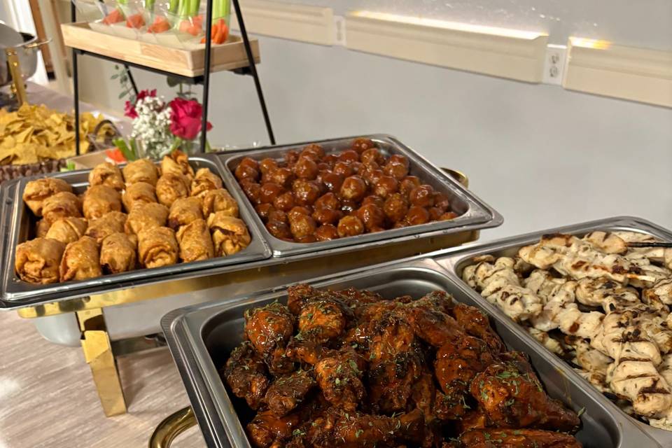 Smoked Wings + Chicken Skewers