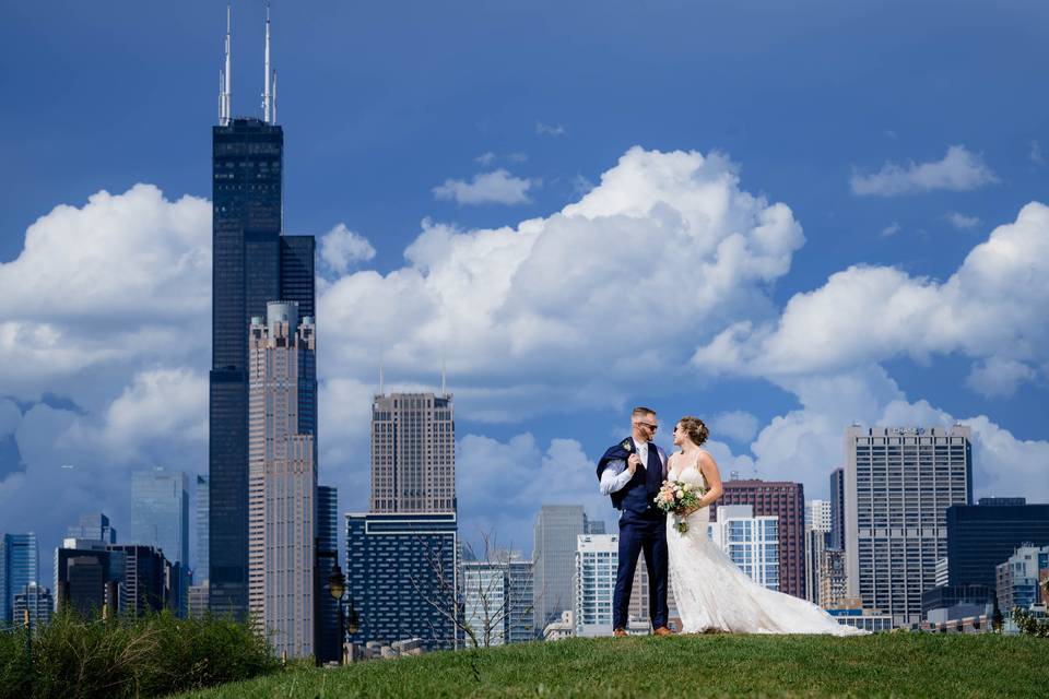 Chicago skyline photo