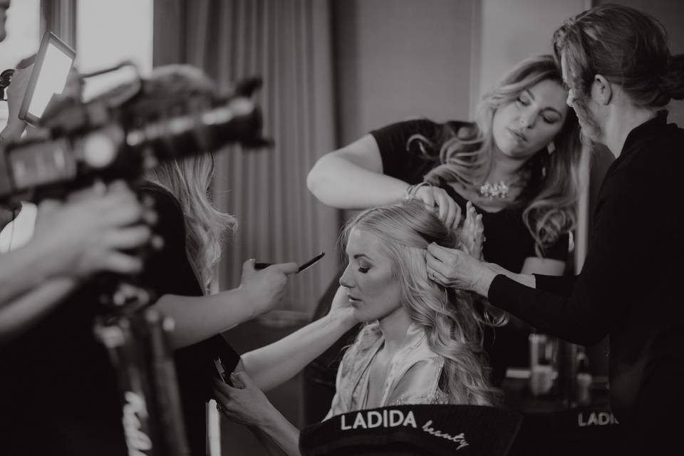 Styling team | Photography by Chard Photo, Venue Hyatt Lake Tahoe, Incline Village, Makeup and Hair by La Di Da Beauty